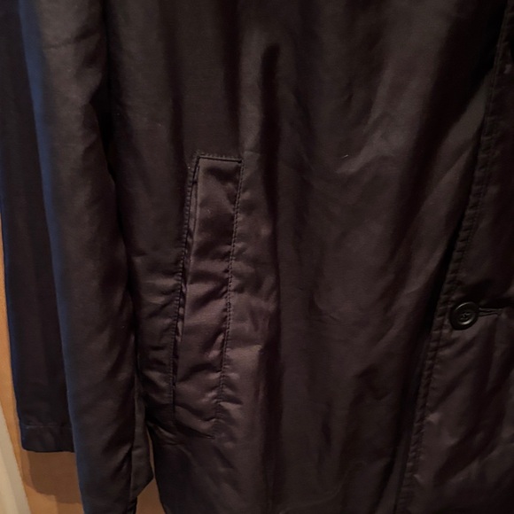 Men's Black Spring Coat - Picture 6 of 6